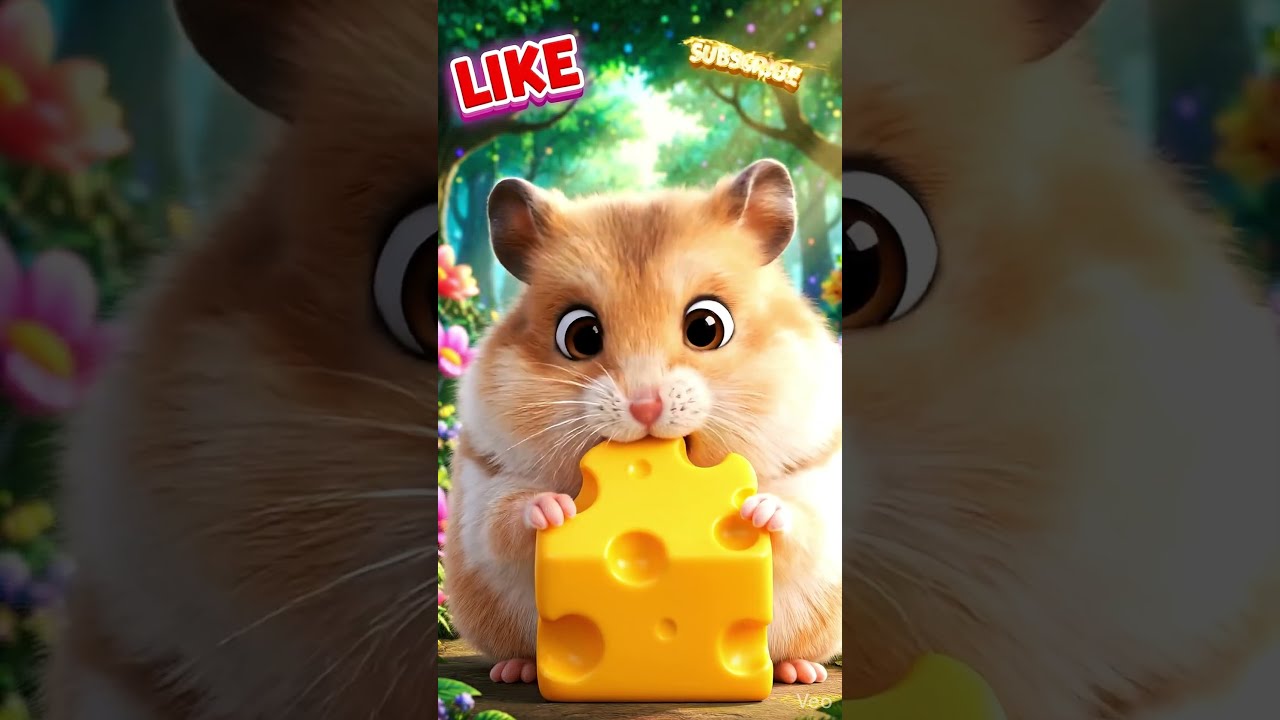 🐱🐹🐰🐭 TOO CUTE to Handle! 😍✨Cat, Hamster, Rabbit & Mouse Eating Together in a Magical Forest 🌳