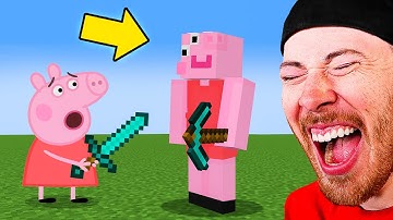 GIANT PEPPA PIG VS MINECRAFT?! (You Will Laugh)