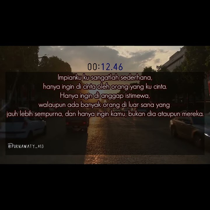 Story WA Impian ku sederhana