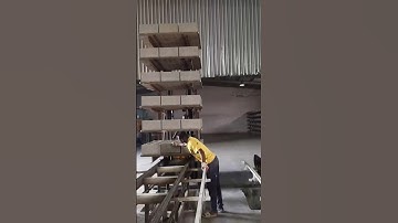 Smart Handling with Forklifts & Cubing Machine #smartblockline #concreteblocks