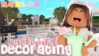 REDECORATING MY FAMILY HOUSE BACKYARD! *NEW PLAYGROUND & GARDEN* | ROBLOX BLOXBURG ROLEPLAY