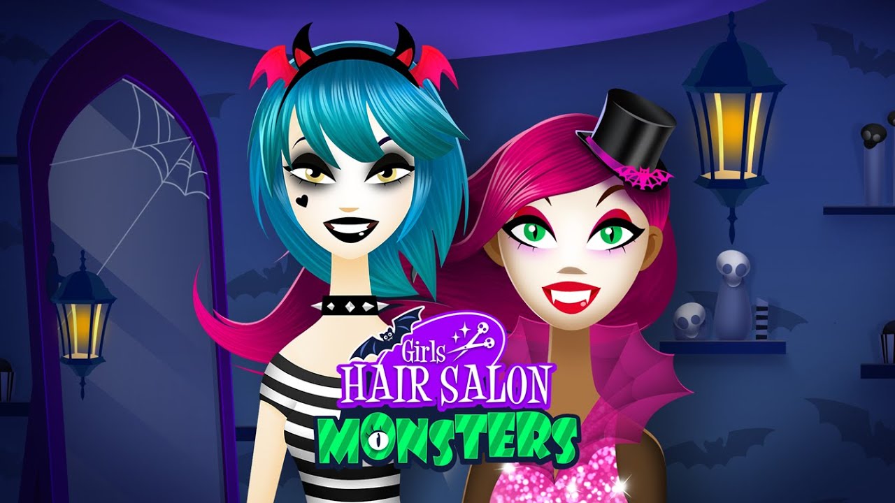 Girls Hair Salon Monsters ✂✂  Halloween 2020