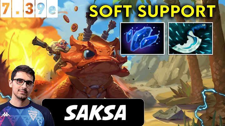 Saksa Snapfire Soft Support - Dota 2  Patch 7.39e pro Player Gameplay