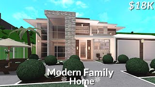 ROBLOX| BLOXBURG| Modern Family Home (part-1) | $18k