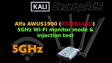 Alfa AWUS1900 RTL8814AU 5GHz Wi-Fi monitor mode & injection test