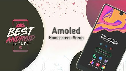 The best Android home screen Dark Amoled Setup || For Android.....