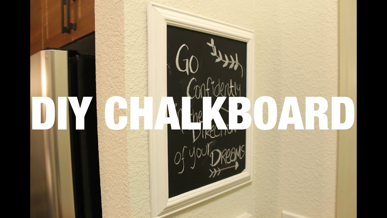 diy home decor framed chalkboard youtube