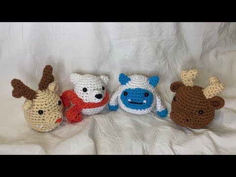 The Woobles Beginner Crochet Amigurumi Kit - Reindeer