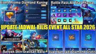 UPDATE JADWAL RILIS EVENT ALL STAR MOBILE LEGENDS 2026! SKIN ALL STAR GRATIS, PROMO DIAMOND, DM FREE screenshot 5