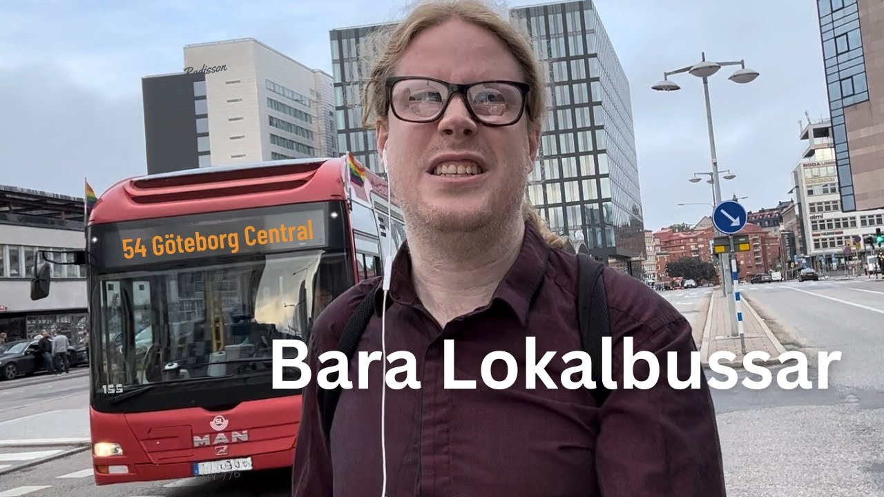 Stockholm till Göteborg med bara lokalbussar