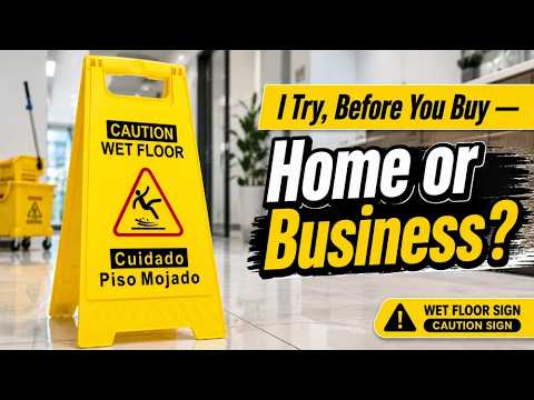 Bilingual Wet Floor Signs 🟨 Handy for Home or Business? 🏢