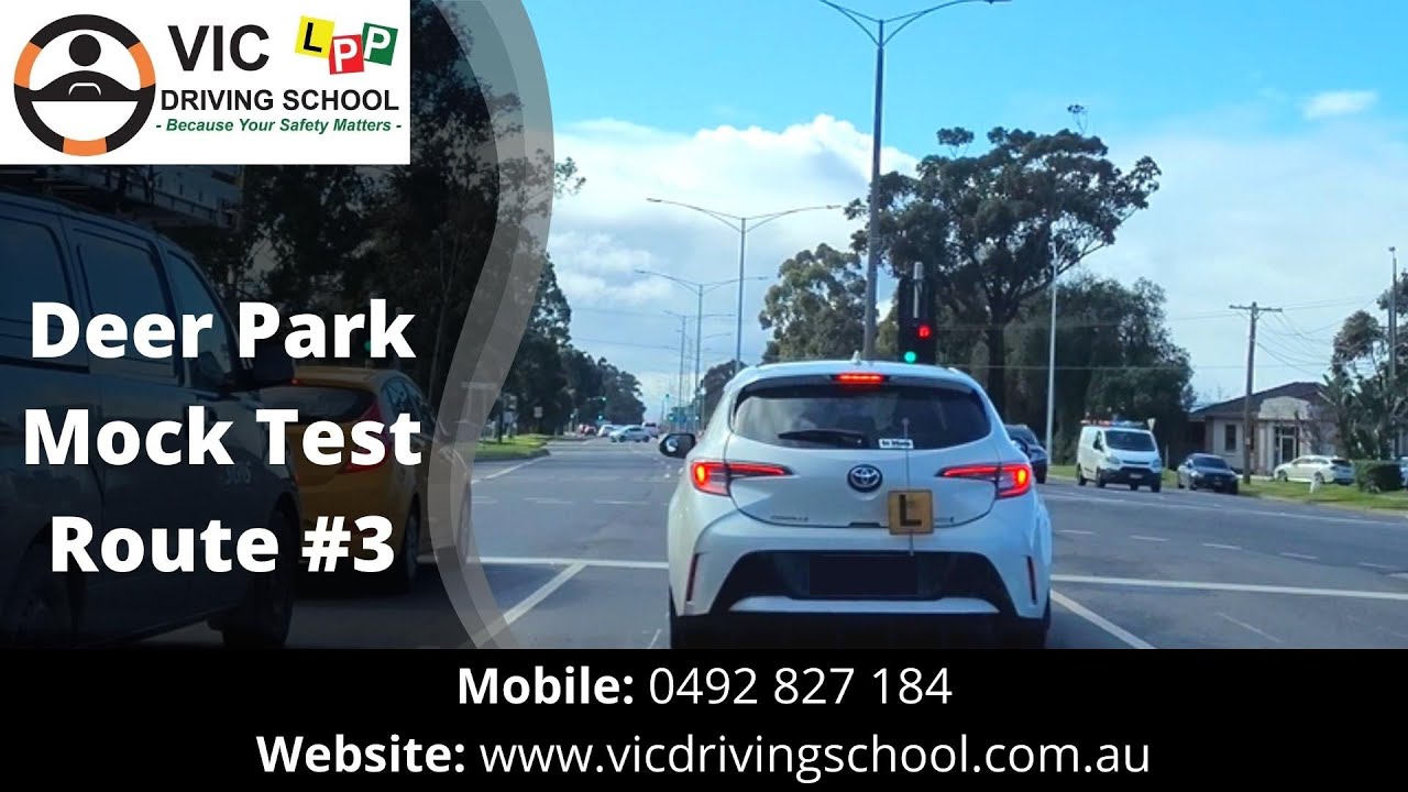 Пробный экзамен по вождению в Дир-Парке | Маршрут № 3 | Автошкола Виктории