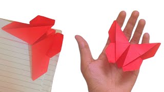 Easy Origami Butterfly Bookmark Corner - How to make an Origami Bookmark Butterfly Tutorial