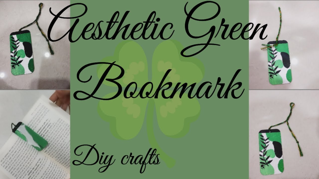 Green aesthetic bookmark || very useful and beautiful || bookmark with ...