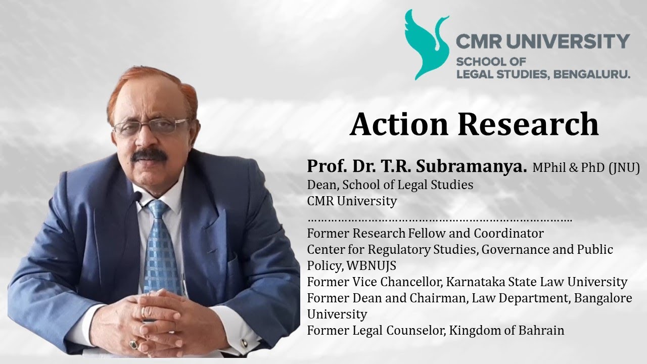 Prof Dr TR Subramanya on Action Research - YouTube