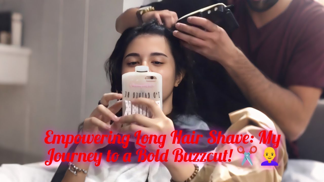 Элегантное бритье длинных волос: мой путь к смелой стрижке «под машинку»! ✂️👩‍🦲