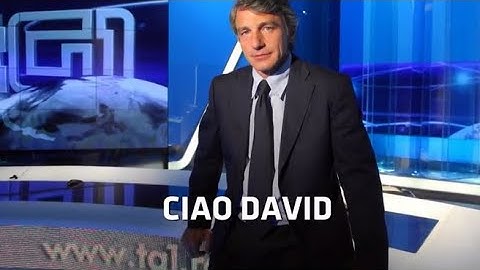 Il tributo del Tg1 a Sassoli: «Ciao David»