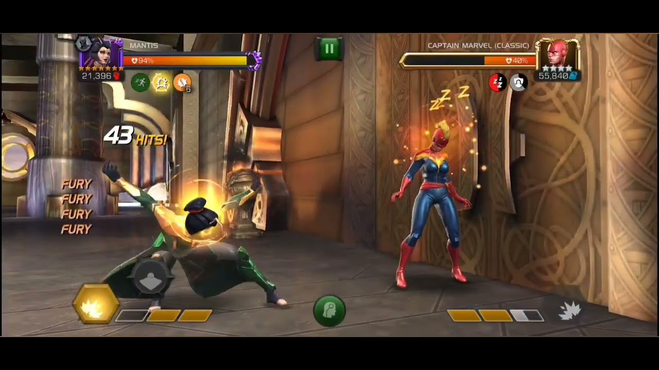 Champ Mantis Marvel Contest of Champions. Mantis SP2 Damage Showcase.... - YouTube