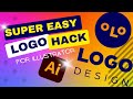 Super Easy Logo Design Composition Hack ✒️  Illustrator Tutorial