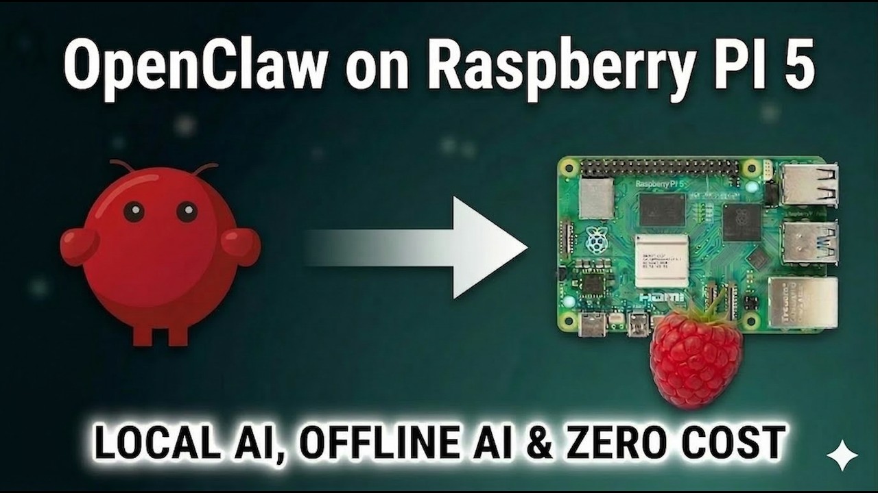 Install OpenClaw on Raspberry Pi 5 | Zero Cost Local AI | Offline AI ...