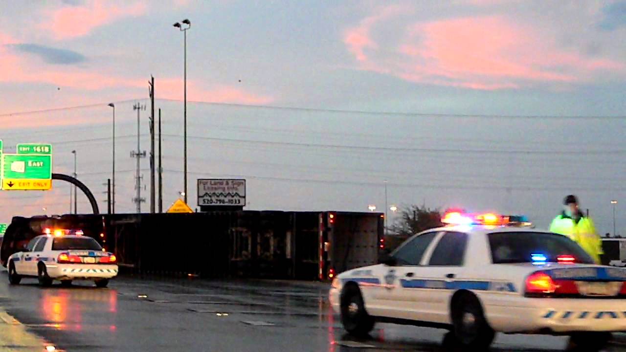 Phoenix Monsoon 8/20/12 causes I10 Semi Truck Accident YouTube