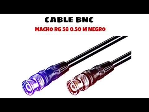 Video de Cable BNC macho RG 58 0.50 M Negro