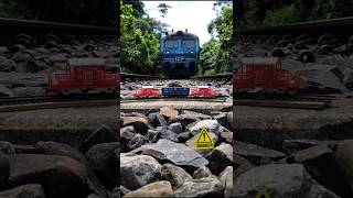 Real Train Meets Miniature Goods Train Indian Railways Diorama Scene
