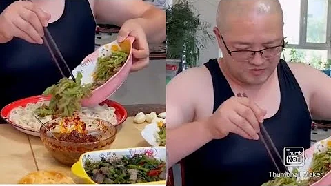 MUKBANG HAKIKI好久没吃拌面了 真的这辈子就它了#幸福的一家人 #拒绝浪费光盘行动 #家庭趣事 - 天天要闻