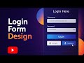 Creative Login Form Design with HTML &amp; CSS | MCS Services