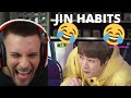 I NEED HELP! 😂😂 KIM SEOKJIN'S HABITS! - Reaction