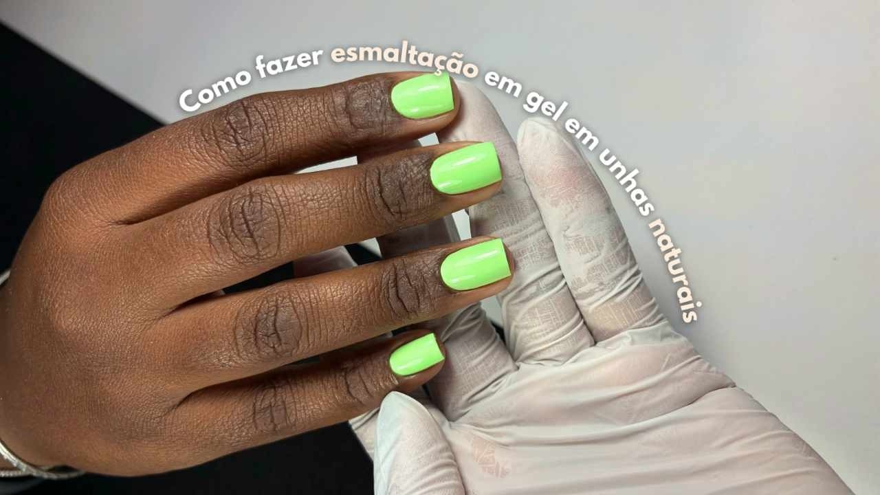 Como fazer esmaltação em gel na unha natural - YouTube