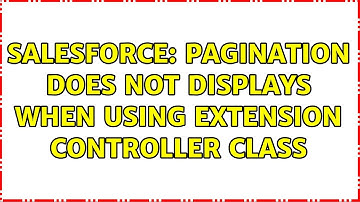 Salesforce: Pagination does not displays when using extension controller class