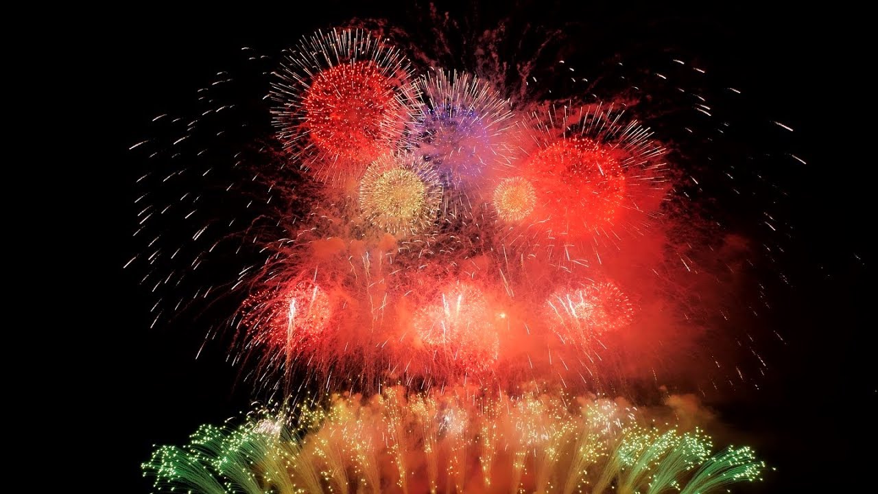 【4K60p】2017 神明の花火 テーマファイヤー 齊木煙火本店