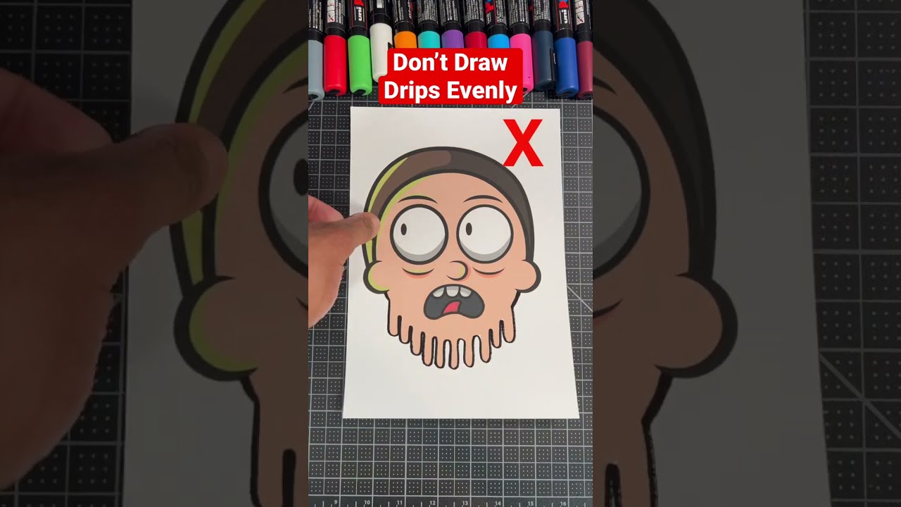 Never Draw The Drip Effect This Way Art Drawing Shorts