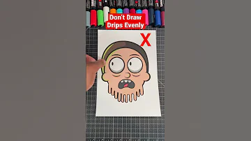 Never Draw The Drip Effect This Way Art Drawing Shorts 