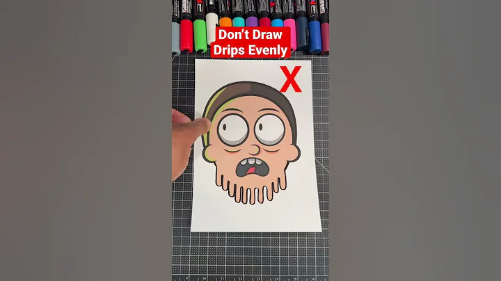 Never Draw The Drip Effect This Way! 😡 #art #drawing #shorts