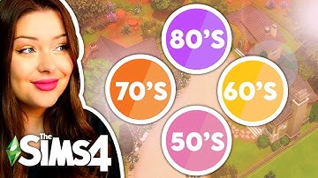 Each Tiny Home is a Different DECADE in The Sims 4 // Sims 4 Build Challenge