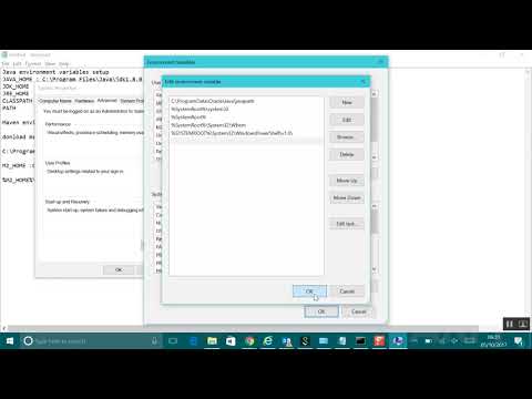 Java and mvn environment variables setup