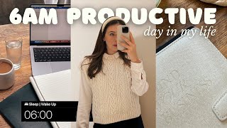 6AM PRODUCTIVE DAY IN MY LIFE | busy office 95 and morning routine before work