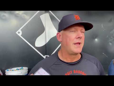 Manager A.J. Hinch talks rehab work by Tigers RHP Justin Verlander
