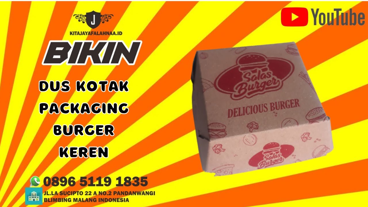 Percetakan Dus Kotak Packaging Salas Burger Keren Gondanglegi Malang