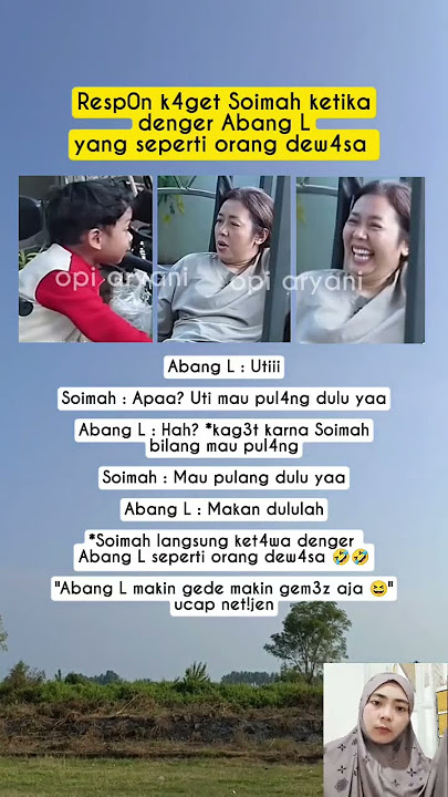 Resp0n k4get Soimah ketika denger Abang L yang seperti orang dew4sa#pernikahan #suami #istri