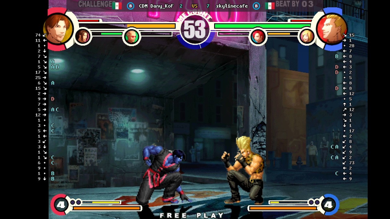 The King of Fighters XI - 🇲🇽 CDM Dany_KoF(B) vs 🇲🇽 skylinecafe