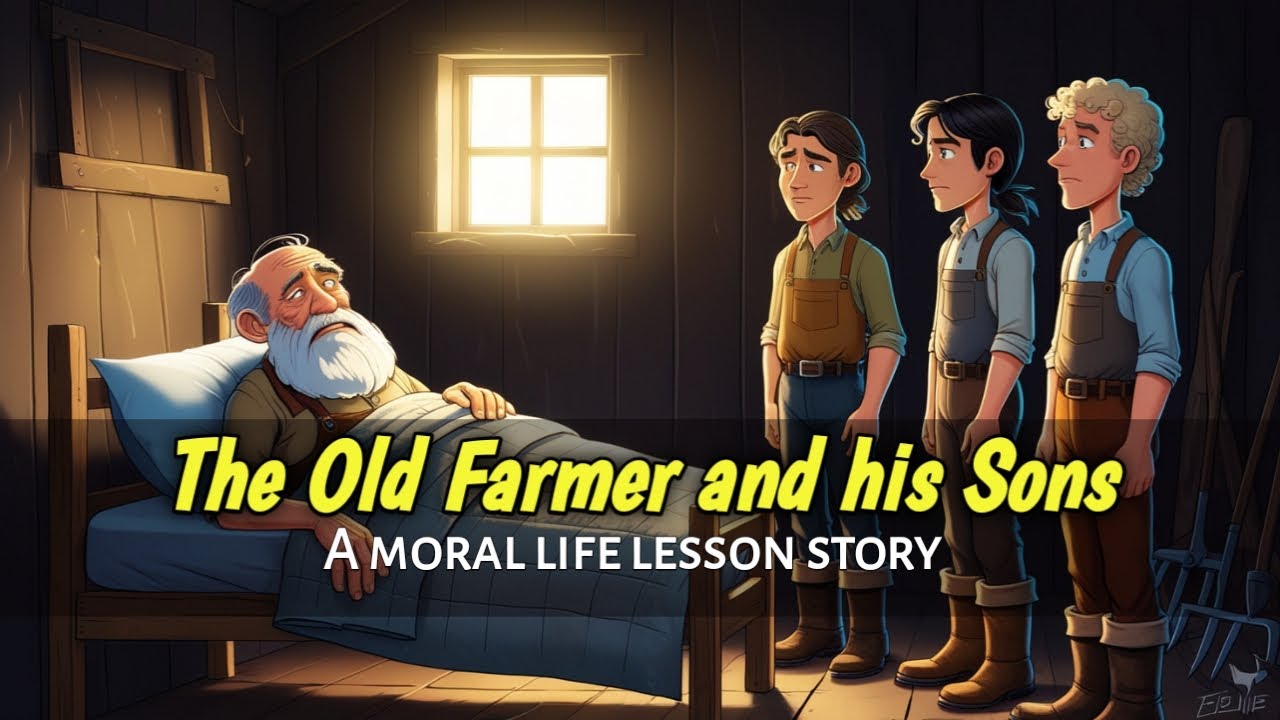 The farmer and his sons | moral story | english story for kids - YouTube