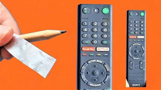 Take aluminum foil and a repair pencil for all the remote controls in your house