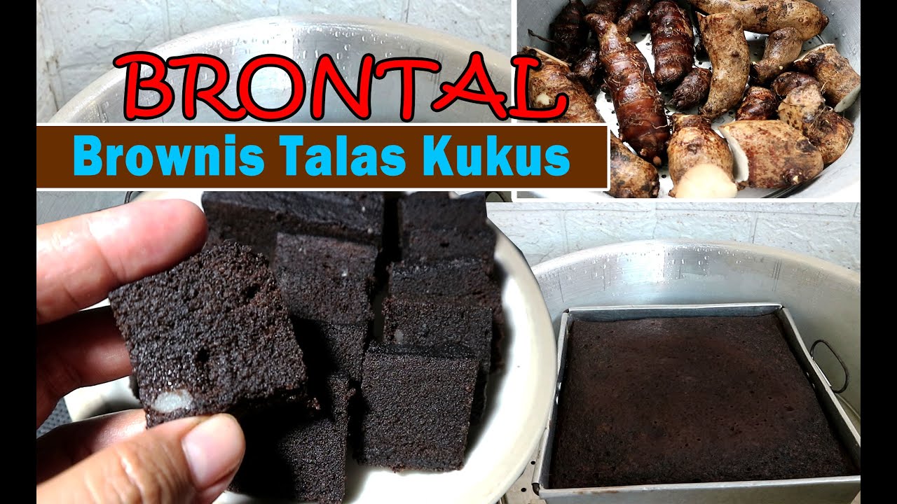 Brownis Talas Kukus Super Moist ‖ Olahan Talas YouTube