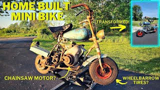 Neglected Backyard Built 1950's VINTAGE Mini Bike!  FULL Restoration and Transformation!