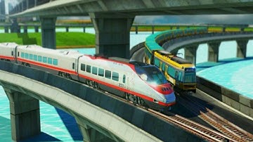 Euro Train Driving - Android/iOS Gameplay #1 | Train Simulator Games