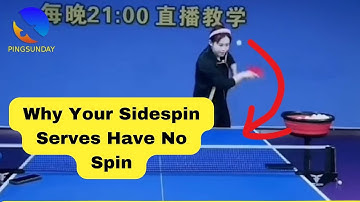 “Table Tennis Serve Lesson: How to Create Pure Sidespin and Side Topspin”