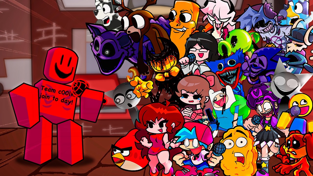 P4RTY P4N1C But Everyone Sings It 🎤 (FNF Different Characters Sings FORSAKEN)